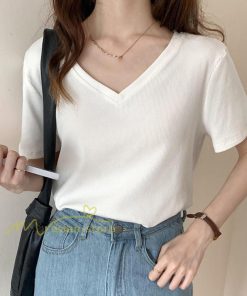tシャツ・カットソー | Tシャツ レディース 春夏 トップス カットソー 半袖 『ゆるっとシンプルVネックTシャツ』 通勤通学 カジュアル 着痩せ 着回し お出かけ 20代30代40代50代 上品
