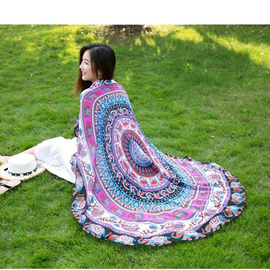 マフラー | 薄手 ラウンド型 大判 ストール レディース 大判 ストール 柄物 サークルストール 春夏