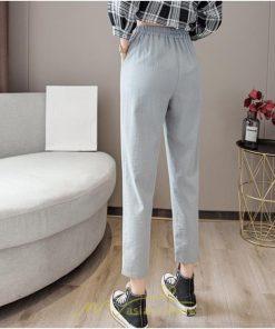 チノ・テーパード・ジョガー・スキニーパン | テーパードパンツ レディース ボトムス パンツ 麻綿風 チノパン 涼しい 接触冷感 ウエストゴム 夏パンツ 九分丈 春夏秋 可愛い 20代30代 無地 スリム 40代 大人