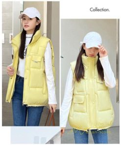 ベスト | ダウンレディース スタンドネック 中綿ノースリーブ ダウン シンプル 秋冬コーデ 50代 40代 新作 中綿 30代 20代 冬服 大きいサイズ ポケット