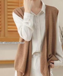 ベスト | ニットニット 2way 羽織り レディース セーター ジレ ノースリーブ 秋物 Vネック 羽織る エレガント トップス 20代 ライトアウター カワイイ