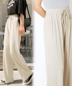ワイドパンツ | ハイウエスト レディース ストレートパンツ 接触冷感 ロングパンツ ハイウエストサマーパンツ リラックスパンツ
