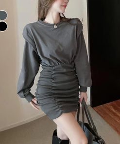 ワンピース | タイトシャーリング 韓国風