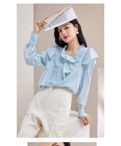 シャツ・ブラウス | ブラウス シャツ レディース 上品 ブラウス きれいめ 通勤 OL ビジネス ゆったり 可愛い フリル 秋服 2022新作 20代30代40代50代 オフィス キレイめ