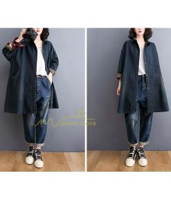 デニムコート | デニムジャケット デニムシャツ レディース ロング丈コート ゆったり ジージャン アウター カジュアル お出かけ 春秋物 ワンピース 着痩せ 20代30代40代50代