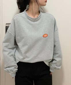 Tシャツ・カットソー | 重ね着風スウェットトレーナー 韓国風