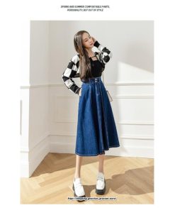 スカート | 送料無料 デニムロング丈 マキシ Aライン ロングゆったり 冬 レディース マキシ おしゃれ 大きいサイズ 着痩せ 激安 可愛い