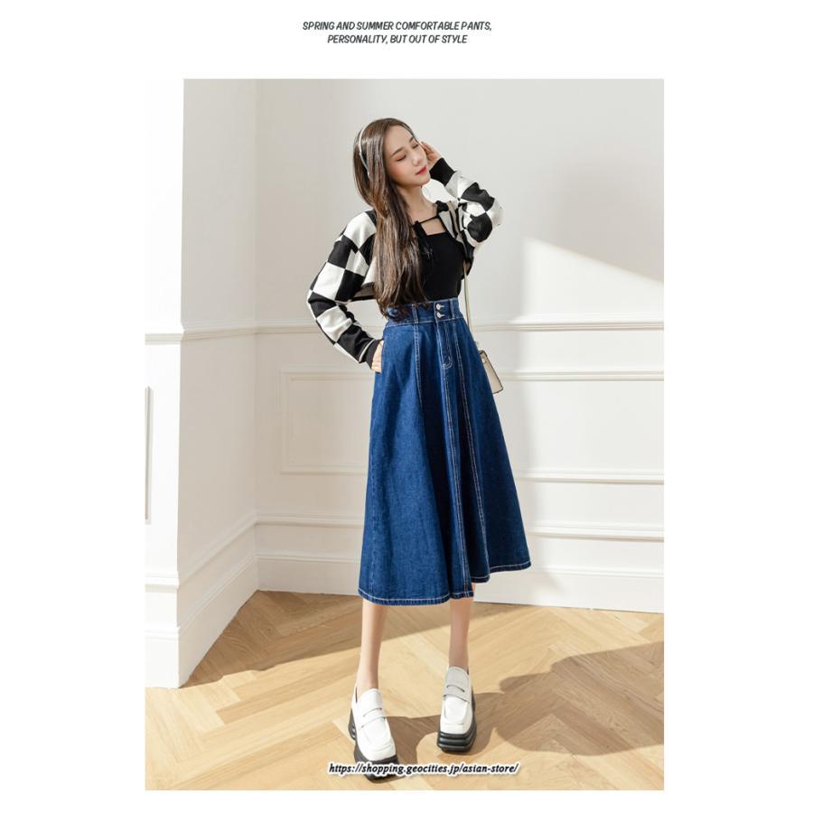 スカート | 送料無料 デニムロング丈 マキシ Aライン ロングゆったり 冬 レディース マキシ おしゃれ 大きいサイズ 着痩せ 激安 可愛い