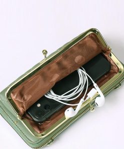 長財布 | キルティング がま口財布 ポシェット韓国