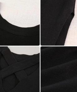 ワンピース | スリット レディース タイト膝下丈 ロングワンピ 着やせ バッククロス おしゃれ ニットノースリーブ