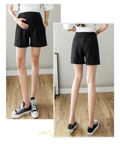 パンツ レギンス | マタニティパンツ ショートパンツ 2点セット 綿麻 調整可 腹包み 妊婦 妊娠 パンツ 短パン マタニティウェア ママ 夏服 涼感 無地