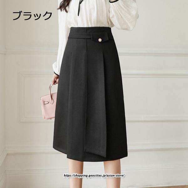 スカート | レディース 秋 冬 秋冬 ミモレ丈 膝丈 ロング 無地 ミディアム丈 ひざ丈 送料無料 Aライン ハイウエスト おしゃれ 通勤 通学 ラシャ 2022年秋冬 暖か
