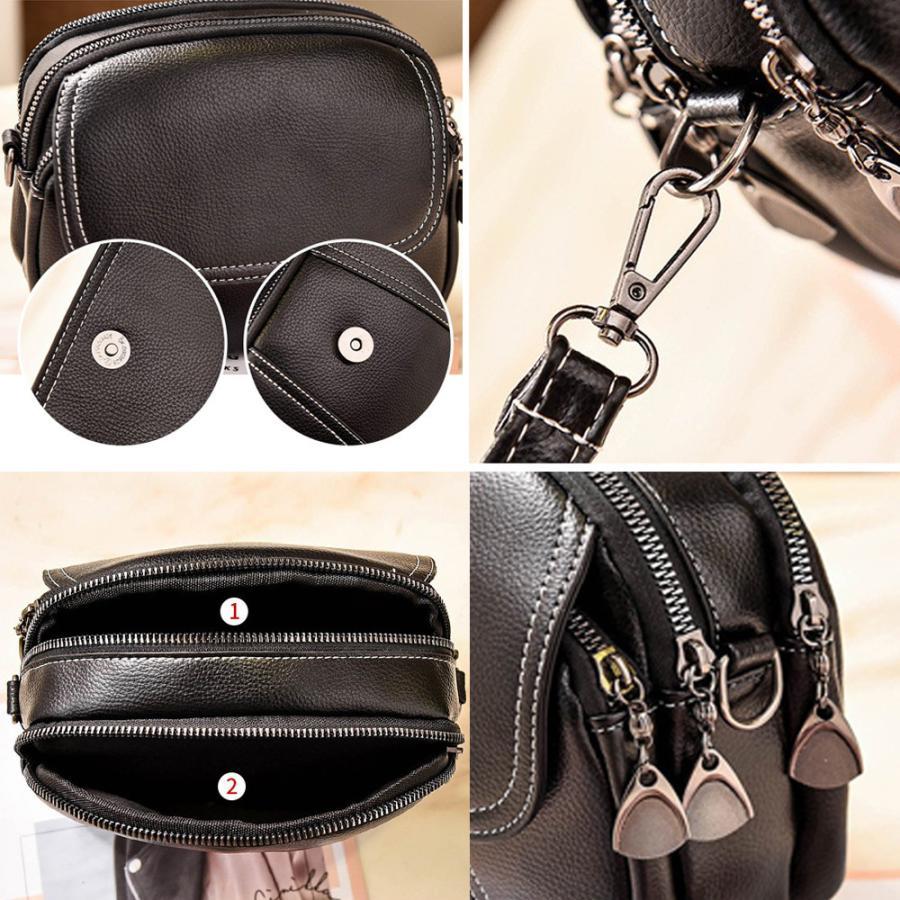 ショルダーバッグ | ポシェット 合皮かばん 斜め掛け 小さめ PUレザー 肩掛けバッグおしゃれ カジュアル ミニ シンプル レディース