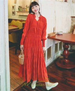 マキシ | リゾートワンピース レディース ロング丈 長袖 Aライン 旅行用 大人 可愛い お洒落 ふんわり フェミニン かわいい 春夏秋 SNS映え お出かけ きれいめ