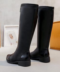 ニーハイブーツ | 裏起毛 ジョッキーブーツ レディース 冬