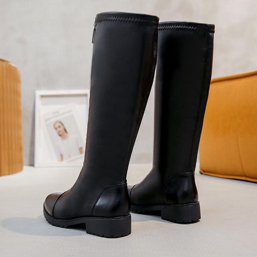 ニーハイブーツ | 裏起毛 ジョッキーブーツ レディース 冬