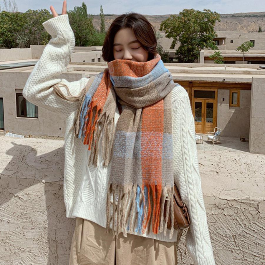 マフラー | チェック柄 ストール レディース 大判