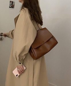 ショルダーバッグ | シンプル 韓国風 2way肩掛けバッグ 斜めがけバッグ 通学 フェイクレザー フリップバッグ レディース 通勤