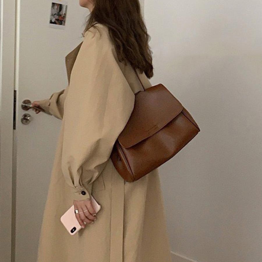 ショルダーバッグ | シンプル 韓国風 2way肩掛けバッグ 斜めがけバッグ 通学 フェイクレザー フリップバッグ レディース 通勤