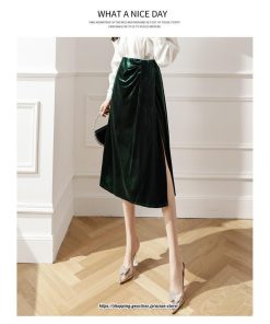 スカート | ロングレディース ロング丈 スウェット オシャレ スリット キレイめ 着痩せ 大人フェミニン 2022 新作 通勤 30代 50代 20代 通学 40代