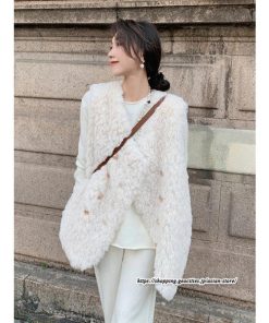 ベスト | ボリュームフェイクファーファー毛皮レディース 冬 フェイクファー 毛皮コート アウター ノースリーブ ふわふわ ジレ 前開き 秋冬