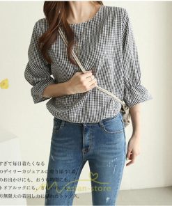 シャツ・ブラウス | ブラウス トップス 半袖 レディース 韓国風 2022新作 体型カバー 半袖ブラウス 20代 30代 40代 50代 60代 大人 無地 おしゃれ 夏服 春 ゆったり 可愛い 夏