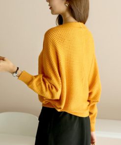 透かし編みトップス | ニットトップス レディース 体型カバー秋