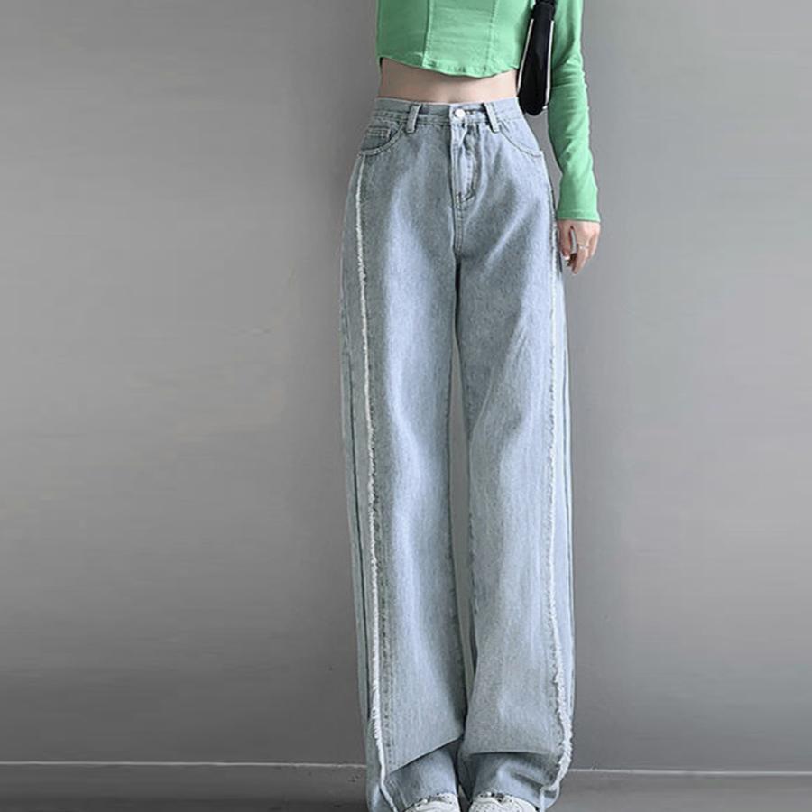 デニム | ワイドパンツ ハイウエスト 脚長