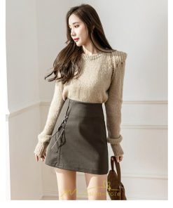 スカート | レディース ミニインパンツ 合皮 ミニ韓国ファッション 脚長 かわいい おしゃれ ミニスカ レザーセクシー 秋冬 おしゃれ