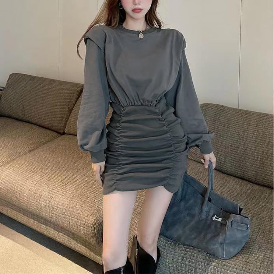 ワンピース | タイトシャーリング 韓国風