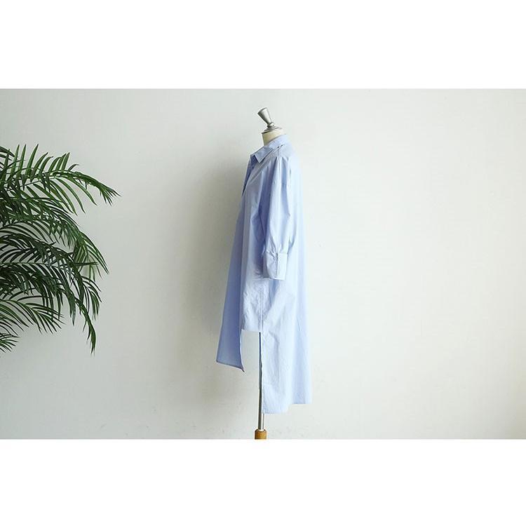 シャツ・ブラウス | ワンピース 秋服 レディース 長袖ワンピース シャツワンピース ロングシャツ ゆったり ブラウスシャツ 通学通勤 20代30代 40代50代 無地 トップス