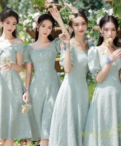 大人 | パーティードレス 結婚式 40代 20代 ミモレ丈 袖あり 長袖 韓国風 フォーマルドレス ワンピース お呼ばれ 二次会 エレガント 披露宴 女性 謝恩会 上品