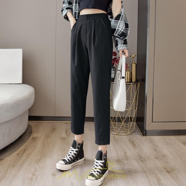 チノ・テーパード・ジョガー・スキニーパン | テーパードパンツ レディース ボトムス パンツ 麻綿風 チノパン 涼しい 接触冷感 ウエストゴム 夏パンツ 九分丈 春夏秋 可愛い 20代30代 無地 スリム 40代 大人