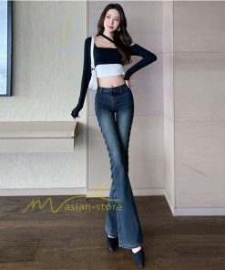 チノ・テーパード・ジョガー・スキニーパン | ブーツカット デニムパンツ レディース フレア ロング丈 カットオフ ストレッチ ハイウェスト コーデ ジーンズ 20代30代40代 スリット 脚長 美脚パンツ 新作