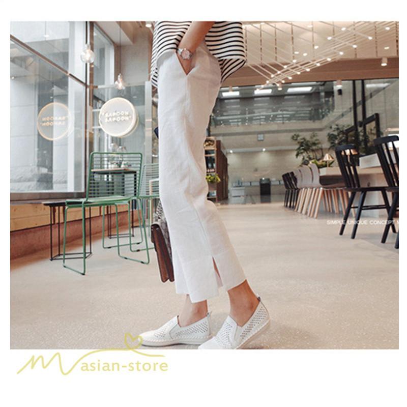 ワイドパンツ | パンツ レディース ロング丈 コットン 麻混 カジュアル 無地 40代 50代 リネン 夏 秋 カジュアル ロングパンツ 大きいサイズ 30代 20代 3色 上品