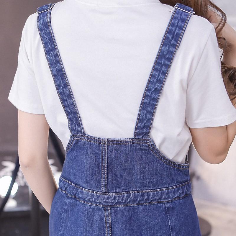 オーバーオール サロペット | オーバーオール デニムサロペットスカート ロングスカート ジャンパースカート デニムスカート レディース スリット キュート 無地 40代 20代30代 大人