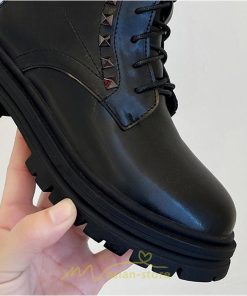 ショートブーツ | ブーツ レディース トレンド ミドル 厚底 袴ブーツ 黒 レースアップ 編み上げ オフホワイト 通勤 オフィス 疲れにくい 歩きやすい あったか 通学