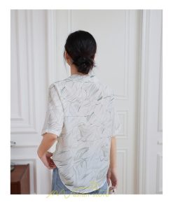 シャツ・ブラウス | ブラウス シャツ 花柄シャツ 花柄 半袖 レディース オシャレ 20代 30代 40代 春 秋 夏 カジュアル お出かけ 新作 着痩せ Vネック OL ビジネス 通勤 ファッション