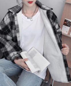 ジャケット・ブルゾン | チェック柄シャツ 裏ボア ジャケット秋冬