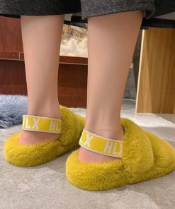 サンダル | ファーレディースファースリッパ