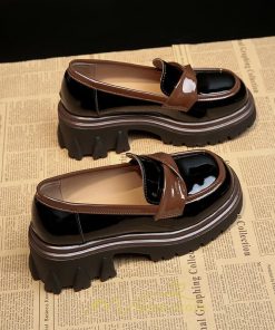 ローファー | 厚底 靴 オフィス 学生 通勤 通学 カジュアル パンプス 太ヒール 春 夏 秋 冬 学生靴 送料無料 コンフォート 学校 フォーマル 疲れにくい 痛くない