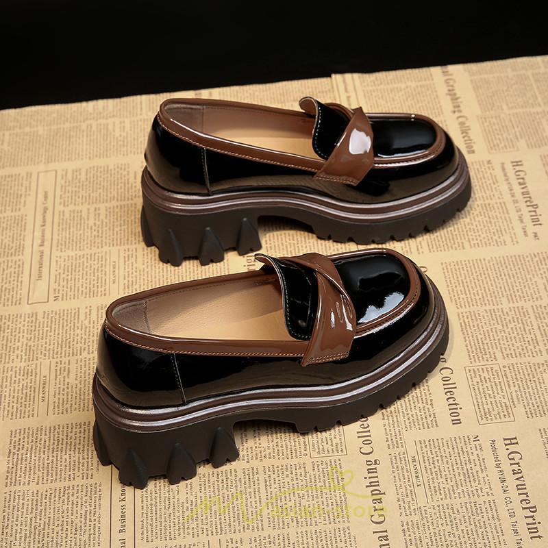 ローファー | 厚底 靴 オフィス 学生 通勤 通学 カジュアル パンプス 太ヒール 春 夏 秋 冬 学生靴 送料無料 コンフォート 学校 フォーマル 疲れにくい 痛くない