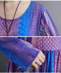 マキシ | ワンピース ルームウェア コットン 部屋着 大きいサイズ 秋 ゆったり 体型カバー 着痩せ レディース 可愛い　ゆったり ロング 外出 ぽっちゃり 長袖