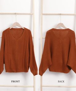 透かし編みトップス | ニットトップス レディース 体型カバー秋