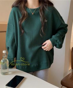 パーカー | トレーナー 長袖 刺繍 レディース スウェット 長袖トレーナー シンプル 20代 30代 フリーサイズ 7色 カジュアル ゆったり コーデ 秋冬 大人 50代 40代