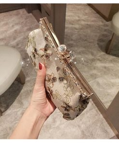 さいふ バッグ | クラッチバッグ 3WAY 花柄 がま口バッグ レディース かばん ショルダー フォーマル パーティー 謝恩会 ミニバッグ 結婚式 女性用 ハンドバッグ 203040代