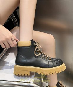 ショートブーツ | ブーツ レディース 厚底 編み上げ 厚底 痛くない 歩きやすい  疲れない 滑りにくい お出かけ 旅行 秋 お食事会 二次会 デート 女子会 春