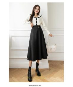 スカート | フレアレディース 秋 冬 秋冬 ミモレ丈 ロング丈 あったか Aライン 通勤 通勤 大人上品 20代30代40代50代 知的 フォーマル 綺麗