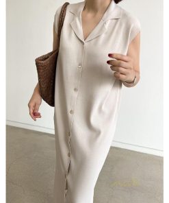 ノースリーブ | ワンピース 夏 春 レディース カジュアル 30代 20代 ロング かわいい マキシ 無地 マキシワンピース ワンピ マキシワンピ 春夏 シンプル ボタン