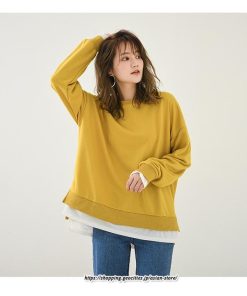 パーカー | スウエット トレーナー レディース トップス シャツ カジュアル 可愛い 春大活躍 レイヤードスタイル 長袖 大人 ボタンなし ゆったり 秋冬 防寒対策 送料無料